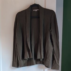 GAP Khaki Open Front Cardigan